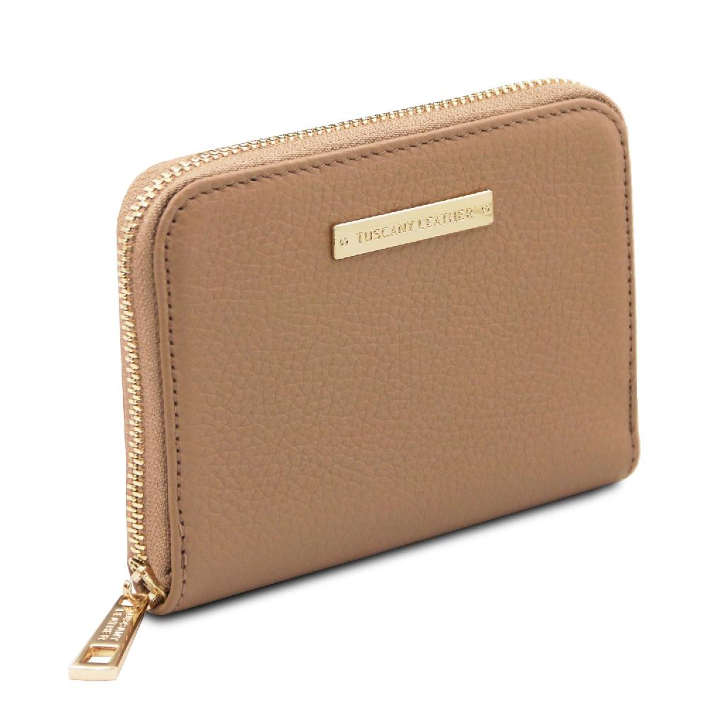 Tuscany Leather Esclusivo Portafogli in Pelle zip Around In Vendita
