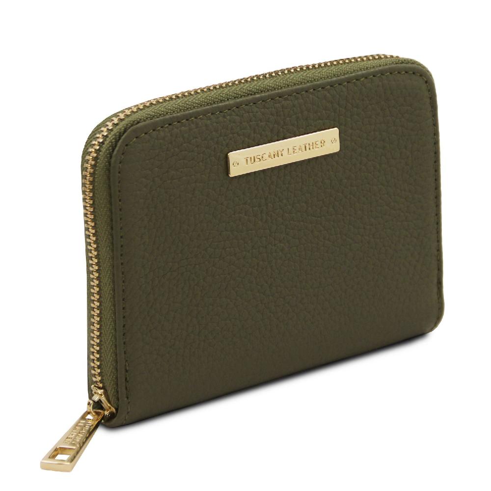 Tuscany Leather Esclusivo Portafogli in Pelle zip Around Saldi