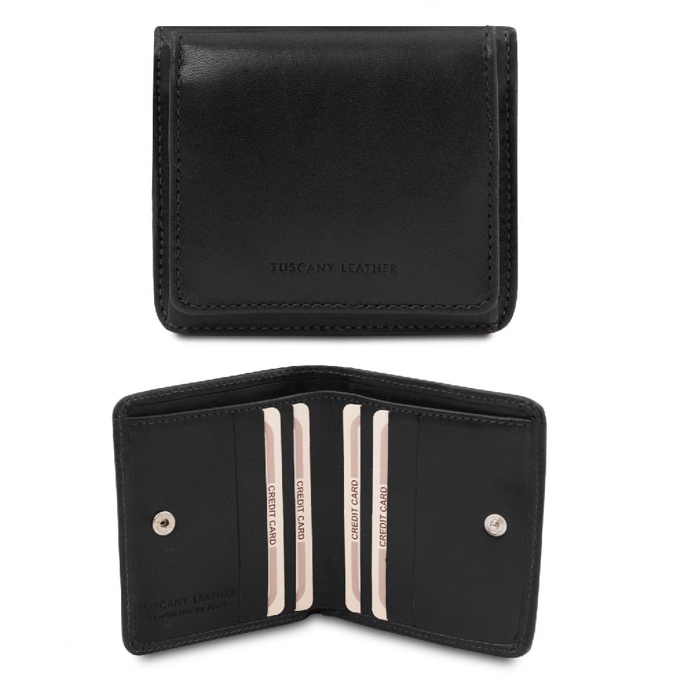 Tuscany Leather Esclusivo Portafogli in Pelle con Portamonete Offerte