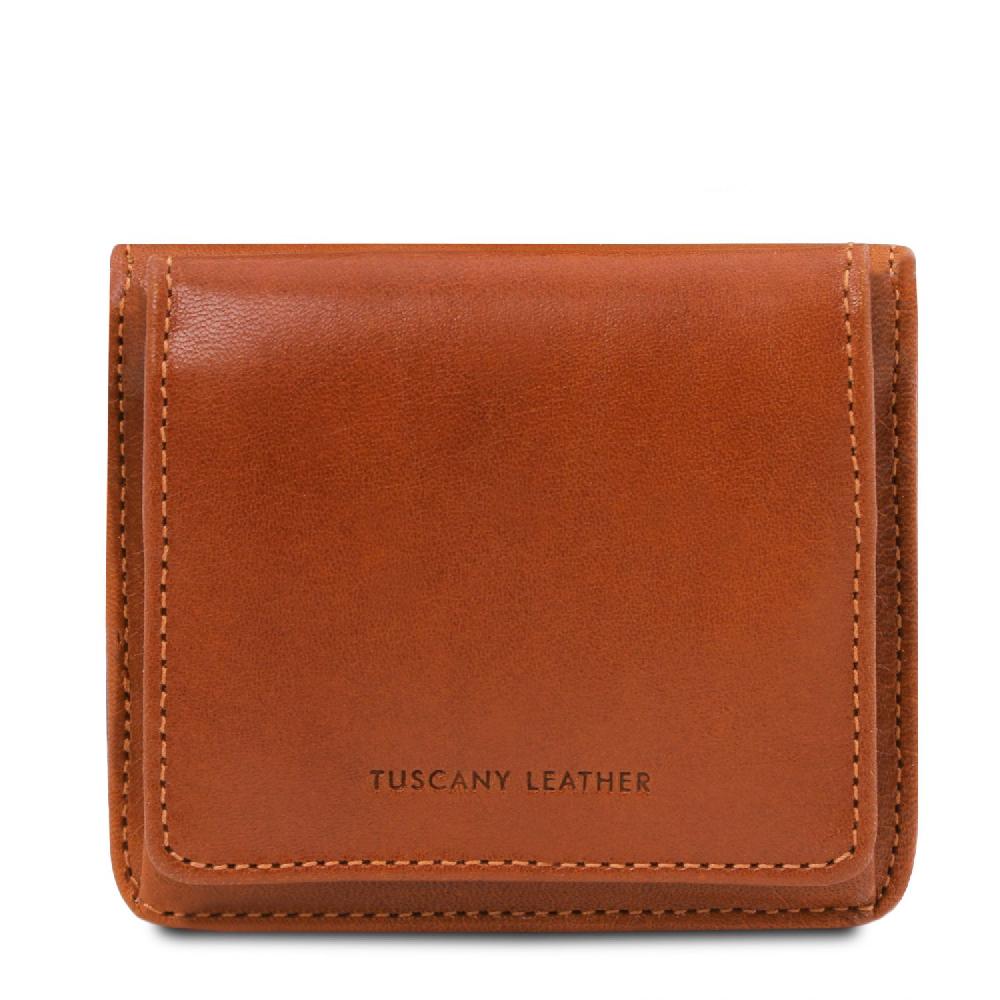 Tuscany Leather Esclusivo Portafogli in Pelle con Portamonete Vendita Calda