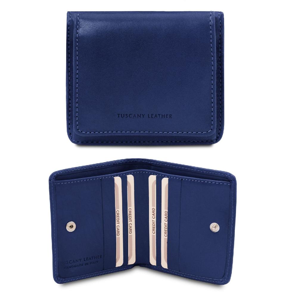 Tuscany Leather Esclusivo Portafogli in Pelle con Portamonete Vendita Economica