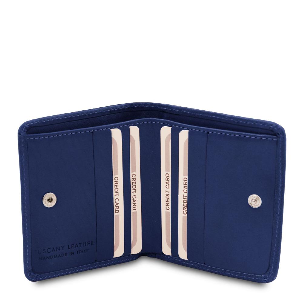 Tuscany Leather Esclusivo Portafogli in Pelle con Portamonete Vendita Economica