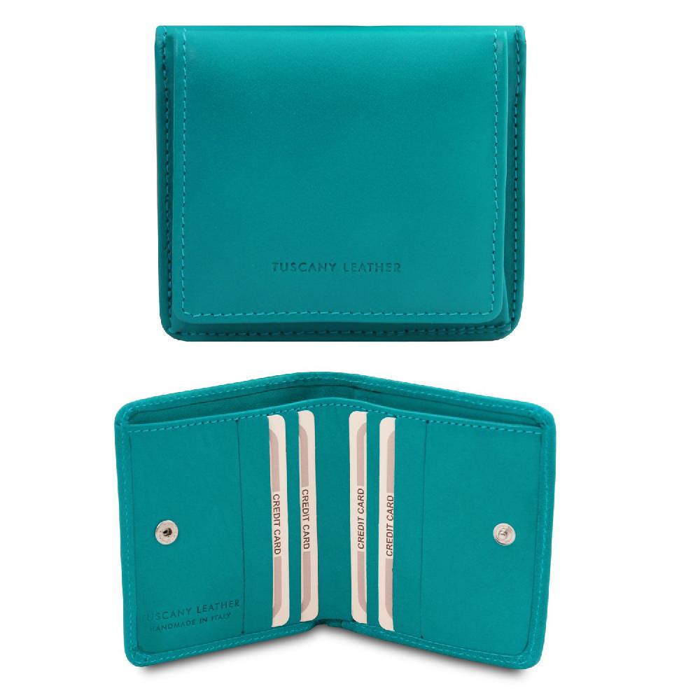 Tuscany Leather Esclusivo Portafogli in Pelle con Portamonete Saldi Di Fabbrica