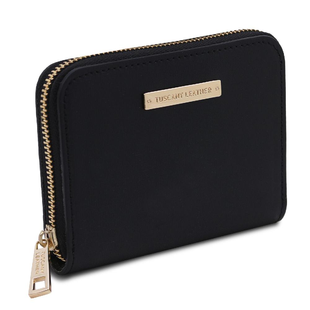 Tuscany Leather Esclusivo Portafogli in Pelle zip Around Nuova