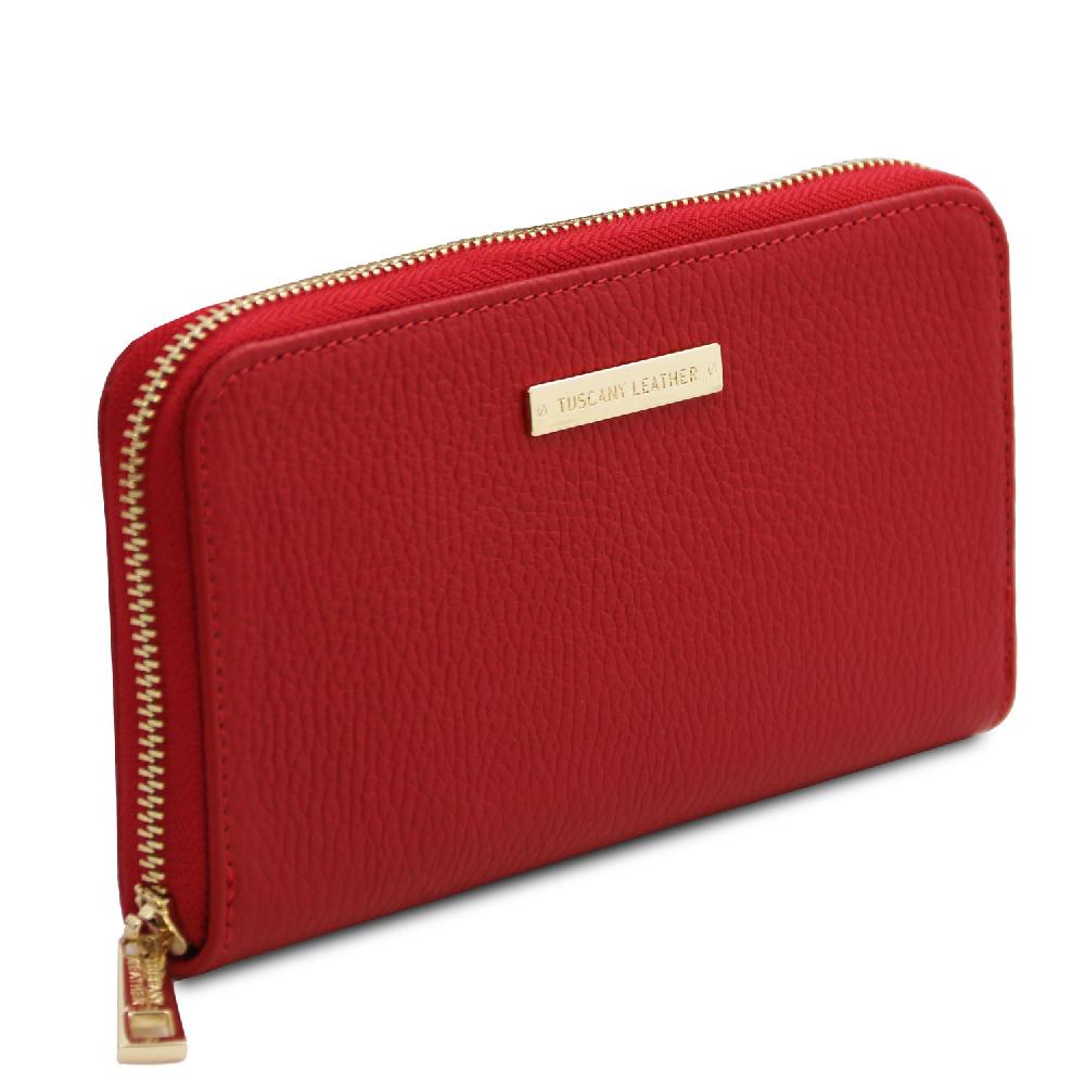Tuscany Leather Esclusivo Portafogli in Pelle zip Around Vendita