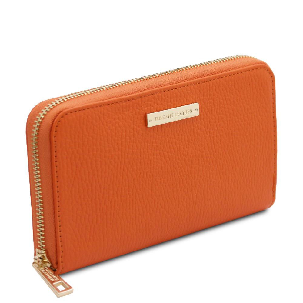 Tuscany Leather Esclusivo Portafogli in Pelle zip Around Promozione