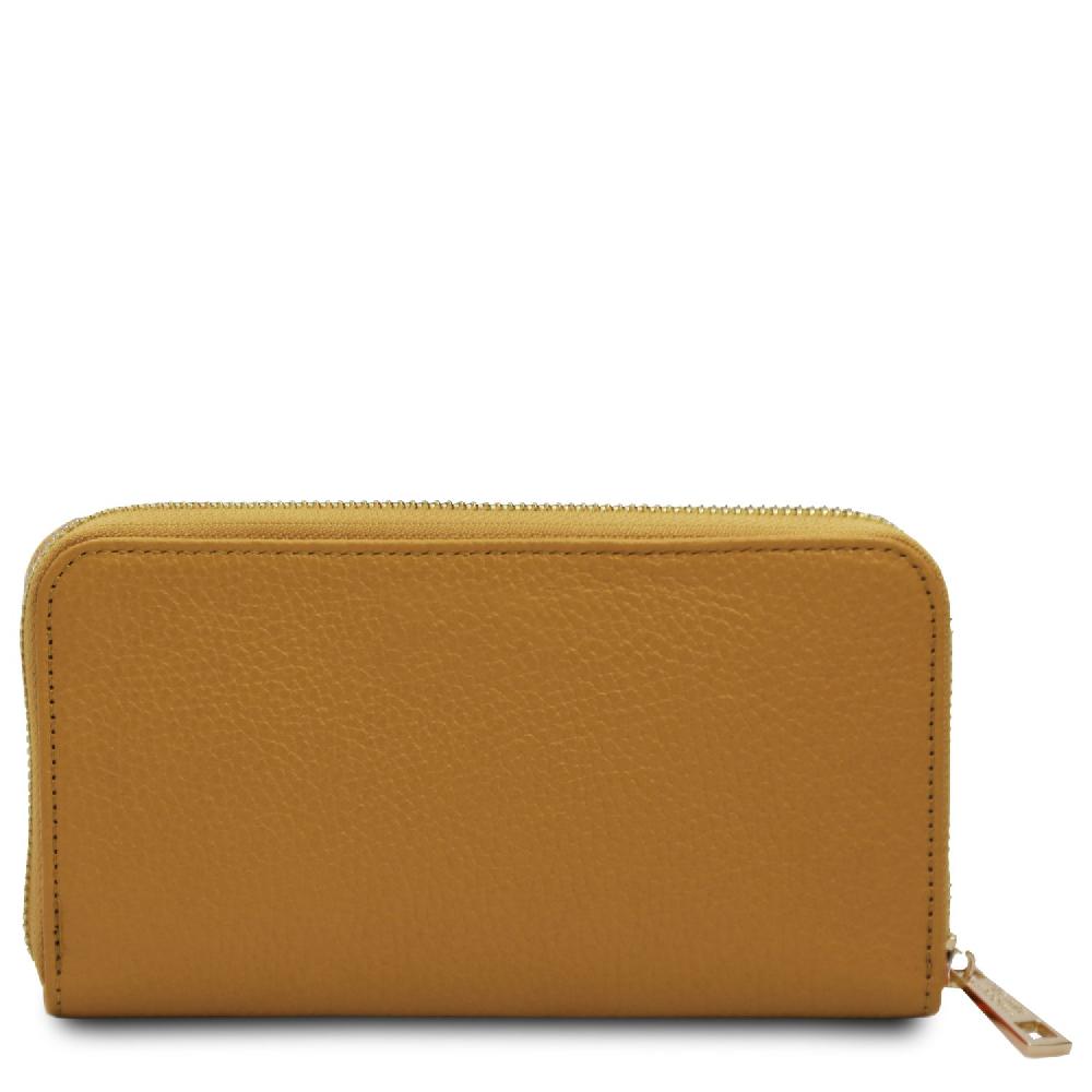 Tuscany Leather Esclusivo Portafogli in Pelle zip Around Spedizione Gratuita
