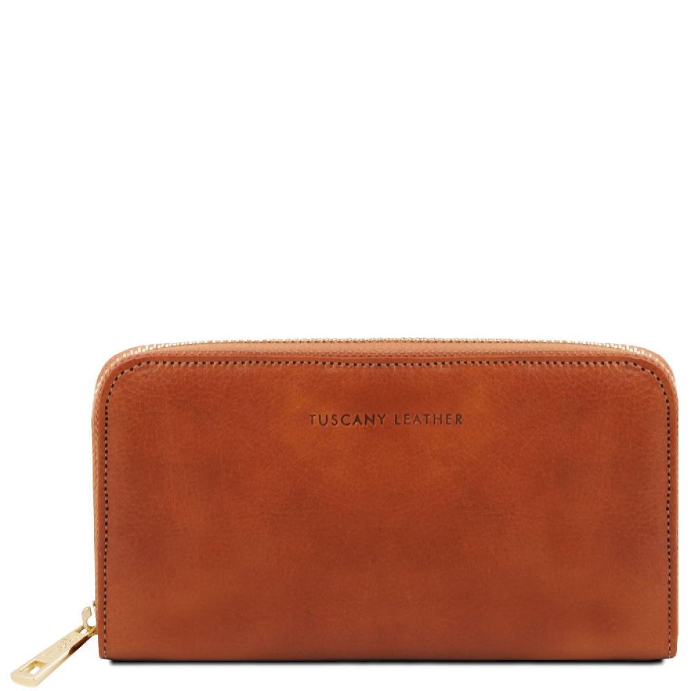 Tuscany Leather Esclusivo Portafogli in Pelle zip Around Acquista Ora