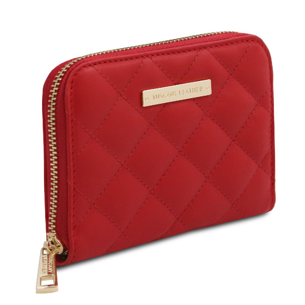 Tuscany Leather Esclusivo Portafogli in Pelle Morbida zip Around Prezzo Ridotto
