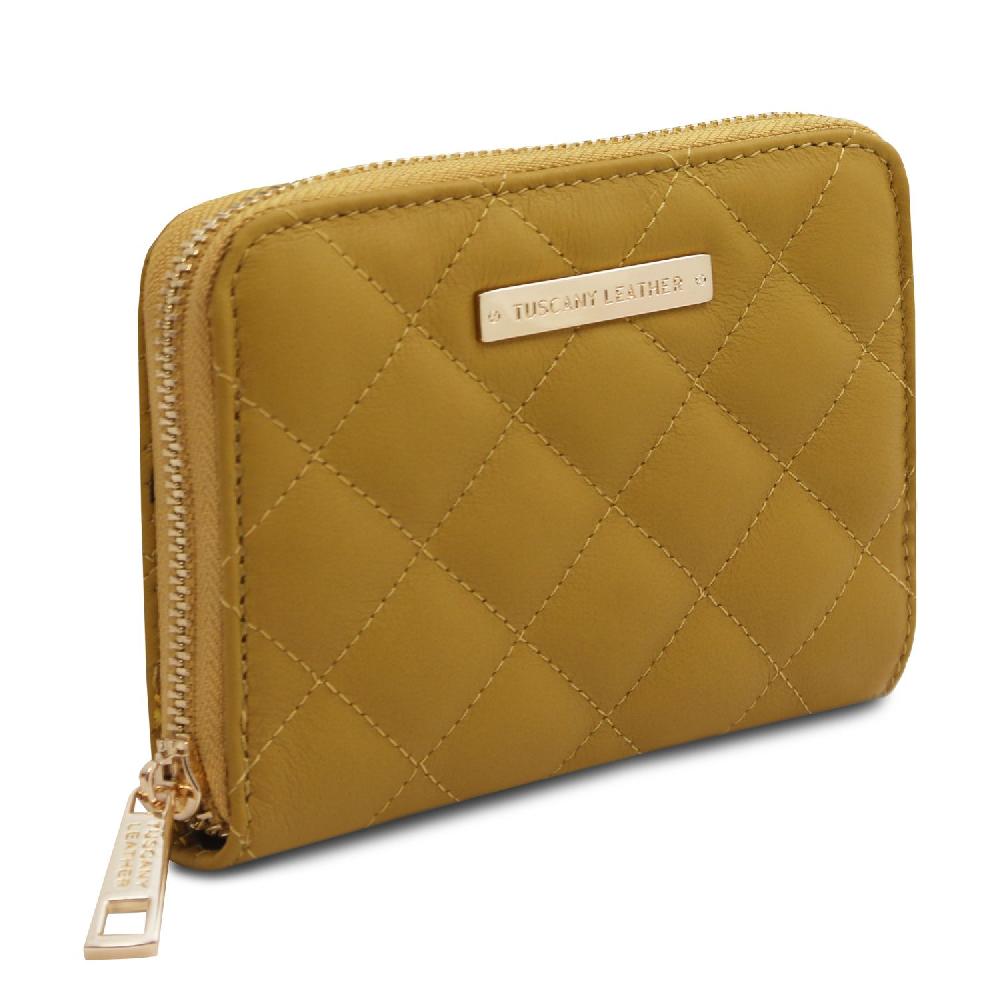 Tuscany Leather Esclusivo Portafogli in Pelle Morbida zip Around Convenienza