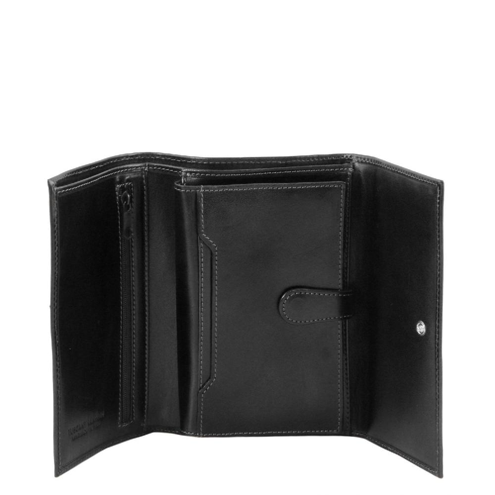 Tuscany Leather Esclusivo Portafogli da Donna in Pelle 4 Ante Sconto
