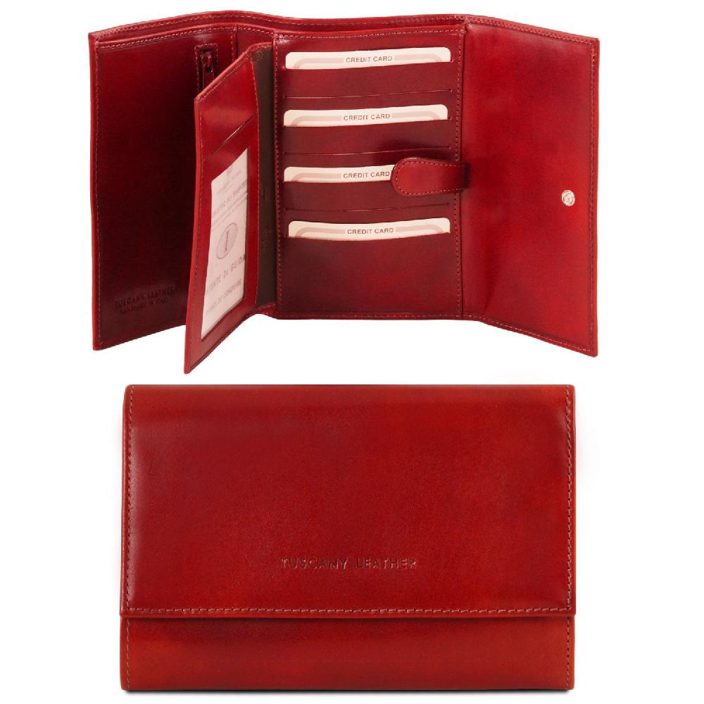 Tuscany Leather Esclusivo Portafogli da Donna in Pelle 4 Ante Online
