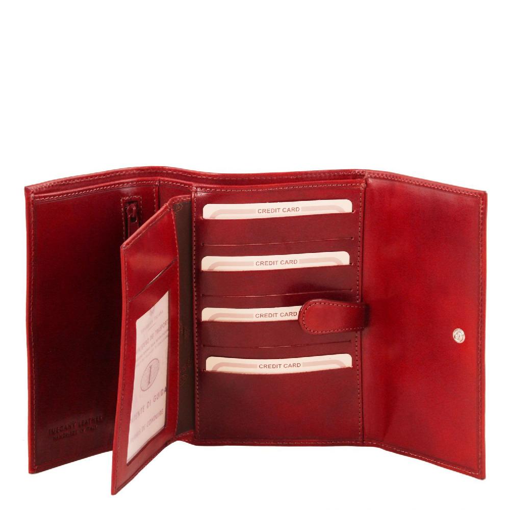 Tuscany Leather Esclusivo Portafogli da Donna in Pelle 4 Ante Online