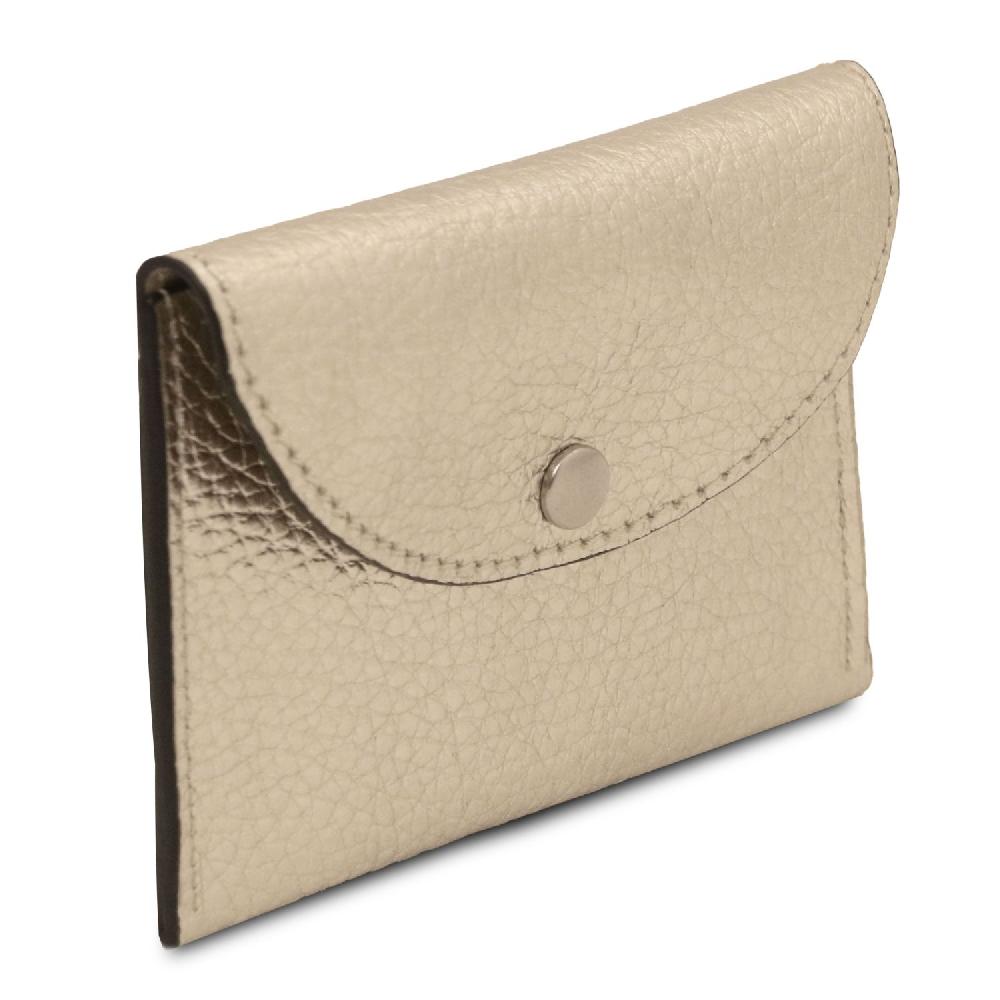 Tuscany Leather Porta Biglietti da Visita / Carte di Credito in Pelle In Linea