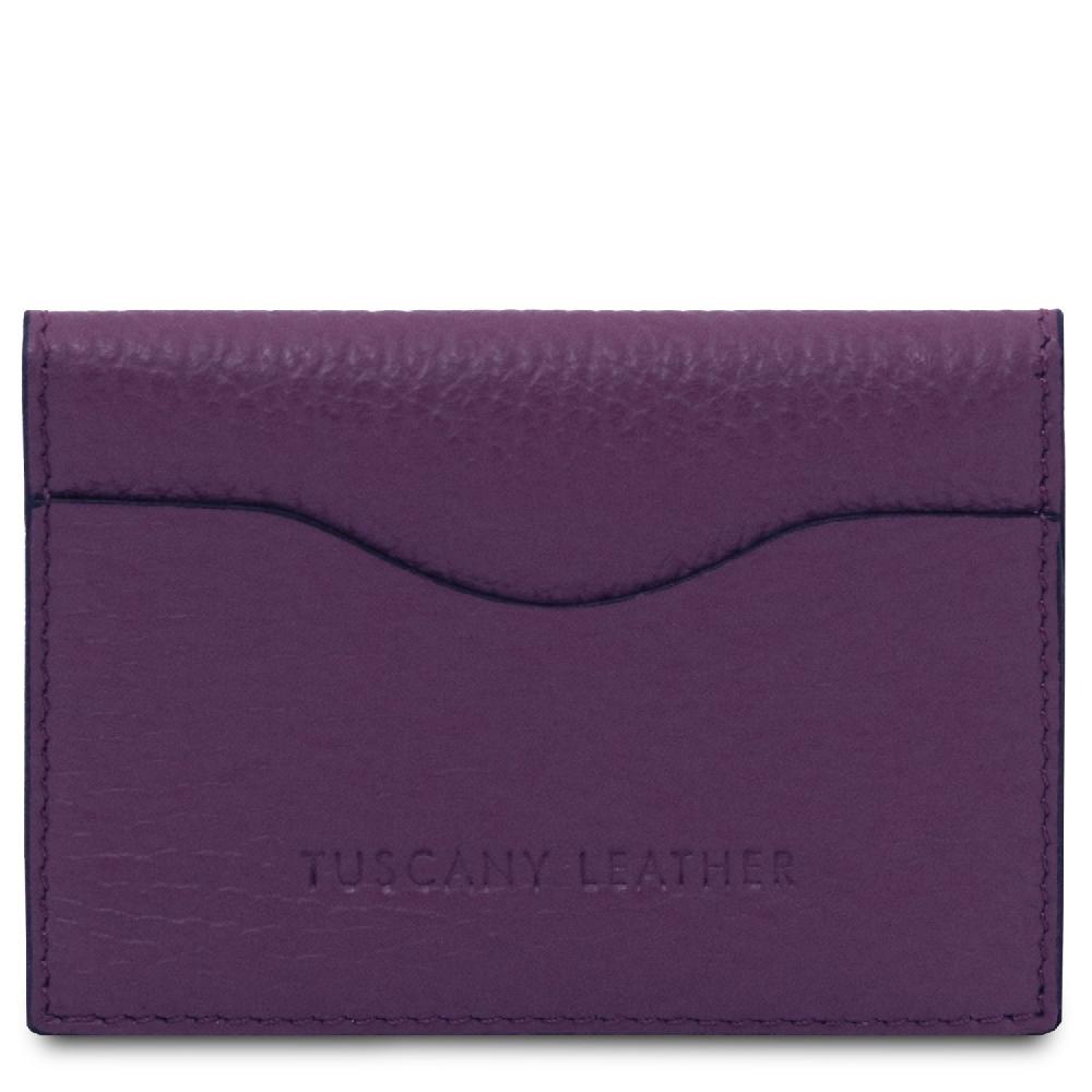 Tuscany Leather Porta Biglietti da Visita / Carte di Credito in Pelle Qualità
