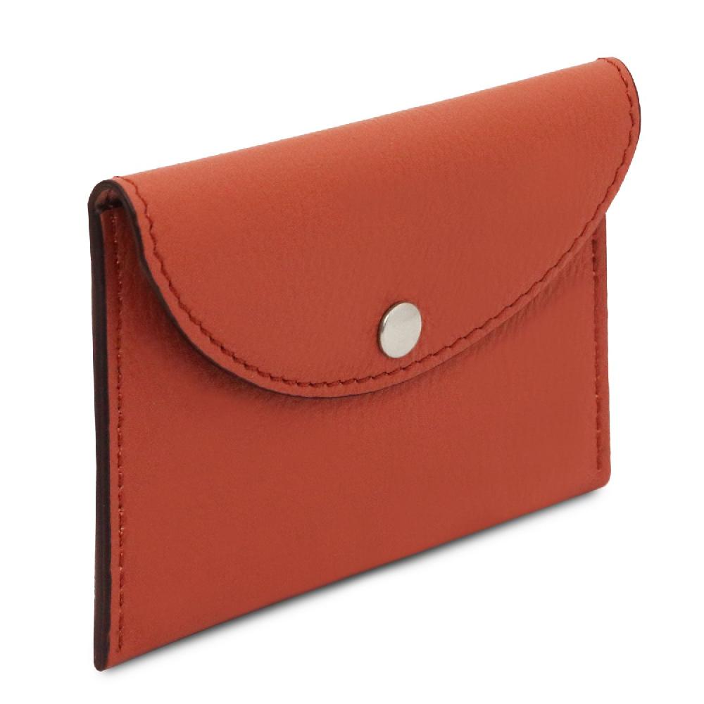 Tuscany Leather Porta Biglietti da Visita / Carte di Credito in Pelle Consegna Veloce