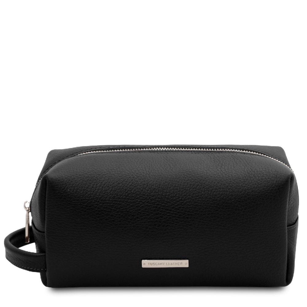 Tuscany Leather Beauty Case in Pelle Morbida Presa