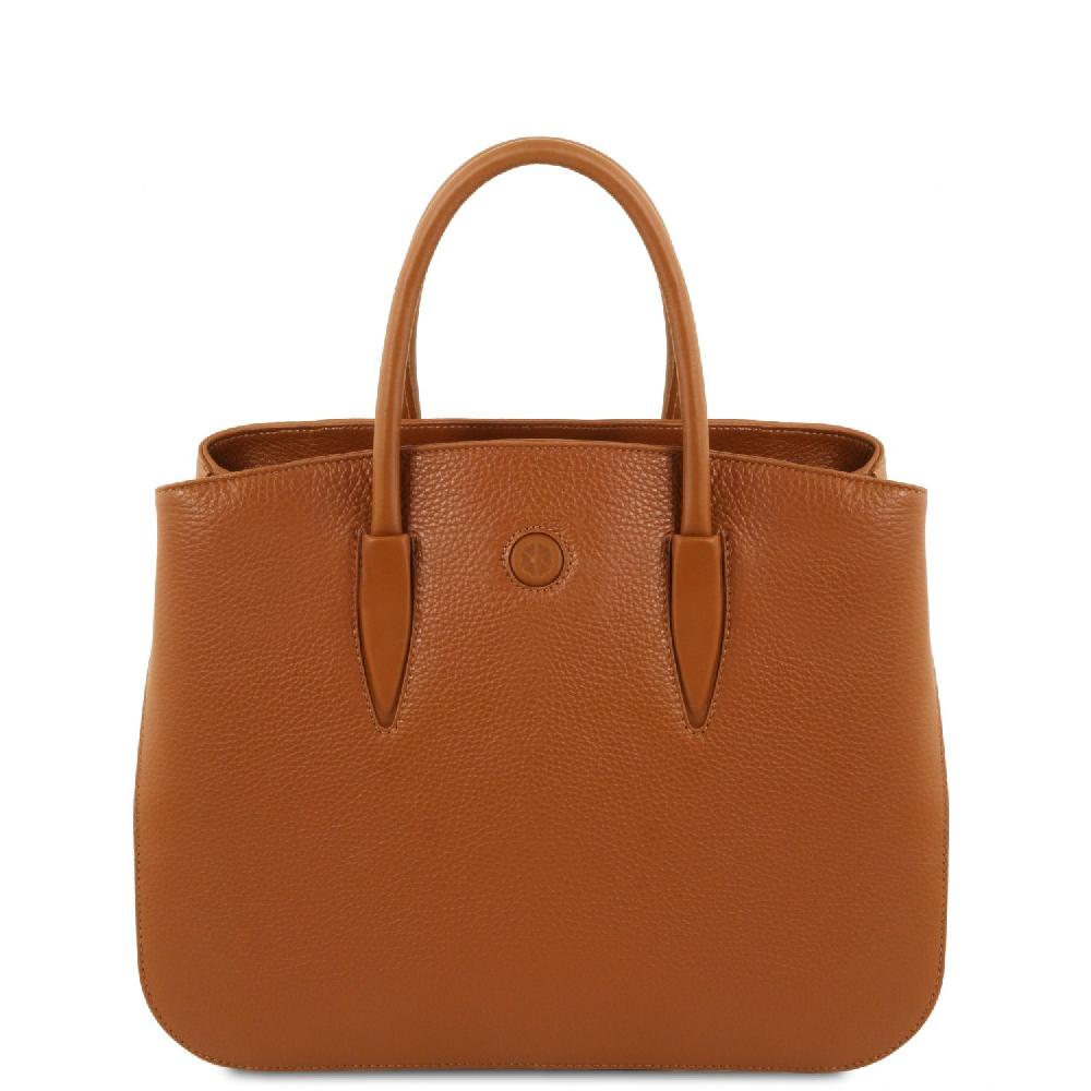 Tuscany Leather Borsa a Mano in Pelle e Portafoglio in Pelle 3 Ante con Portaspiccioli 2025