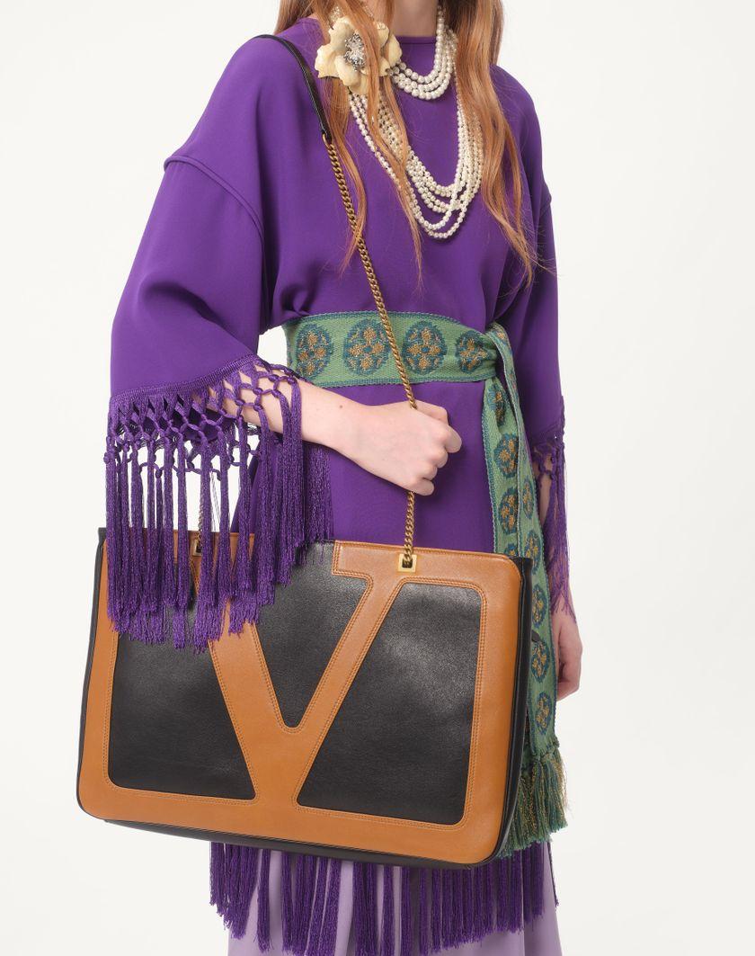 Valentino Handbags Abito In Cady Couture per Donna in Violet | Valentino IT In Saldo