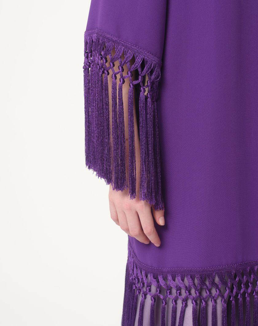 Valentino Handbags Abito In Cady Couture per Donna in Violet | Valentino IT In Saldo