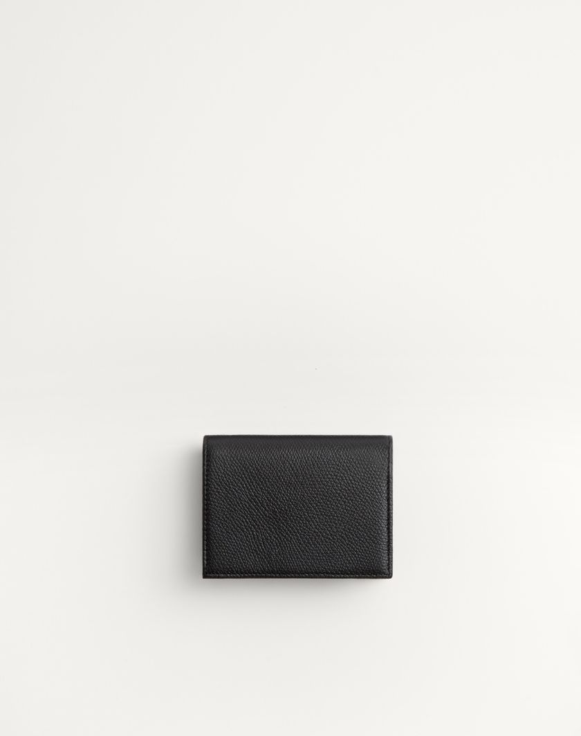 Valentino Handbags Portafoglio Vlogo Signature In Vitello Granato per Donna in Nero | Valentino IT Italy