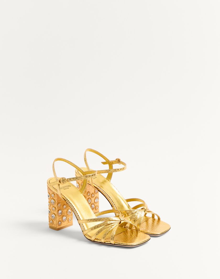 Valentino Handbags Sandalo Preshoes In Ayers Laminato Con Cristalli 90mm per Donna in Oro/crystal | Valentino IT Fino Al -60%