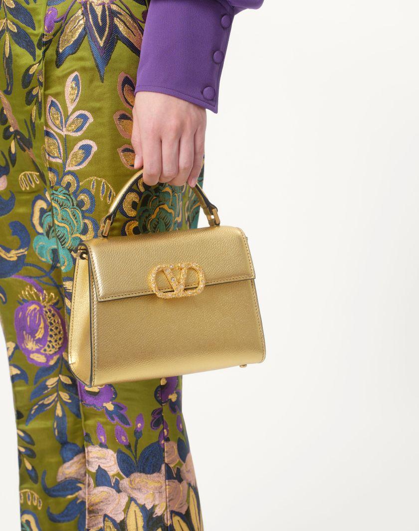Valentino Handbags Camicia In Georgette per Donna in Violet | Valentino IT Sottocosto