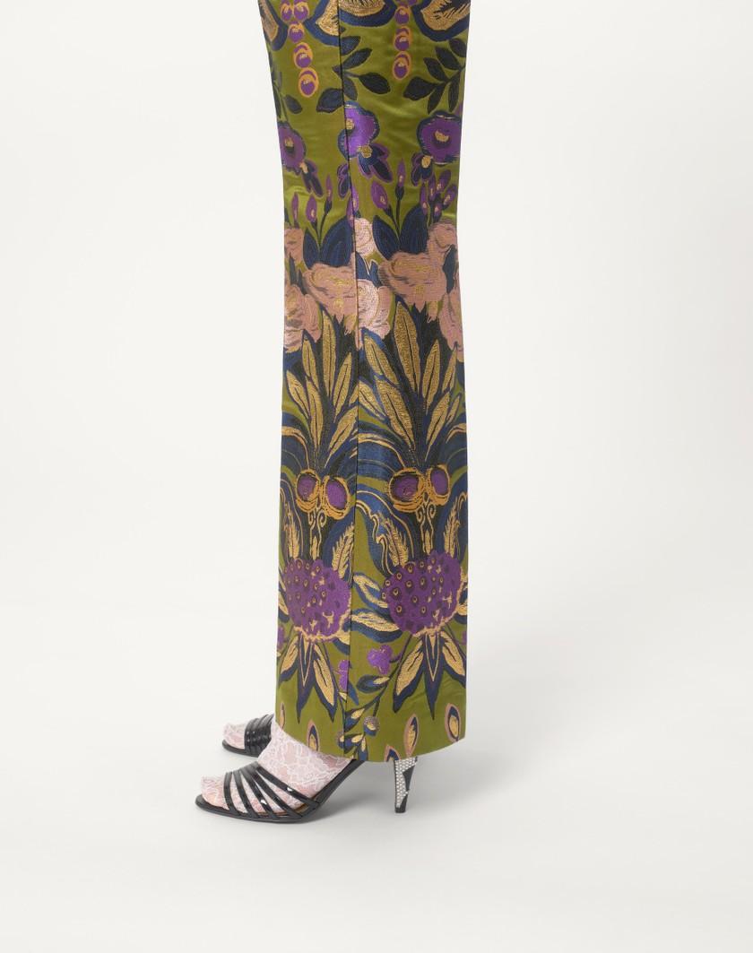 Valentino Handbags Pantaloni In Apres L'hiver Jacquard Floreale Lurex per Donna in Multicolor | Valentino IT Convenienza