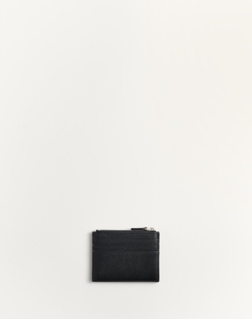 Valentino Handbags Portacarte Vlogo Signature In Vitello Granato per Uomo in Nero | Valentino IT Vendite Flash