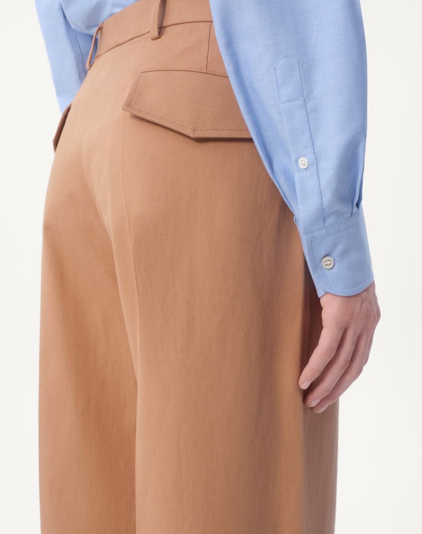 Valentino Handbags Camicia In Cotone Con Ricamo Vlogo per Uomo in Celeste | Valentino IT Affare Del Giorno