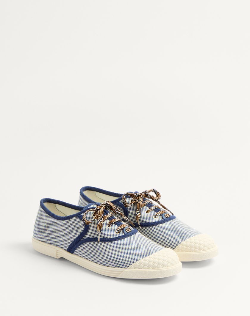 Valentino Handbags Sneaker Bay By Bay In Tessuto per Uomo in Tabacco | Valentino IT Sottocosto