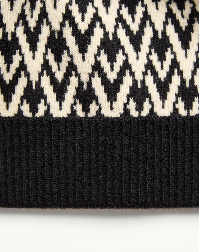 Valentino Handbags Beanie Knitted Toute La V Signature In Lana per Uomo in Navy/crema | Valentino IT Offerta