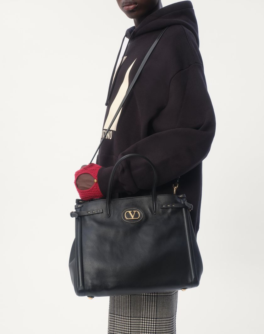 Valentino Handbags Felpa In Cotone Con Cappuccio E Stampa Chez Valentino per Uomo in Avorio | Valentino IT Outlet
