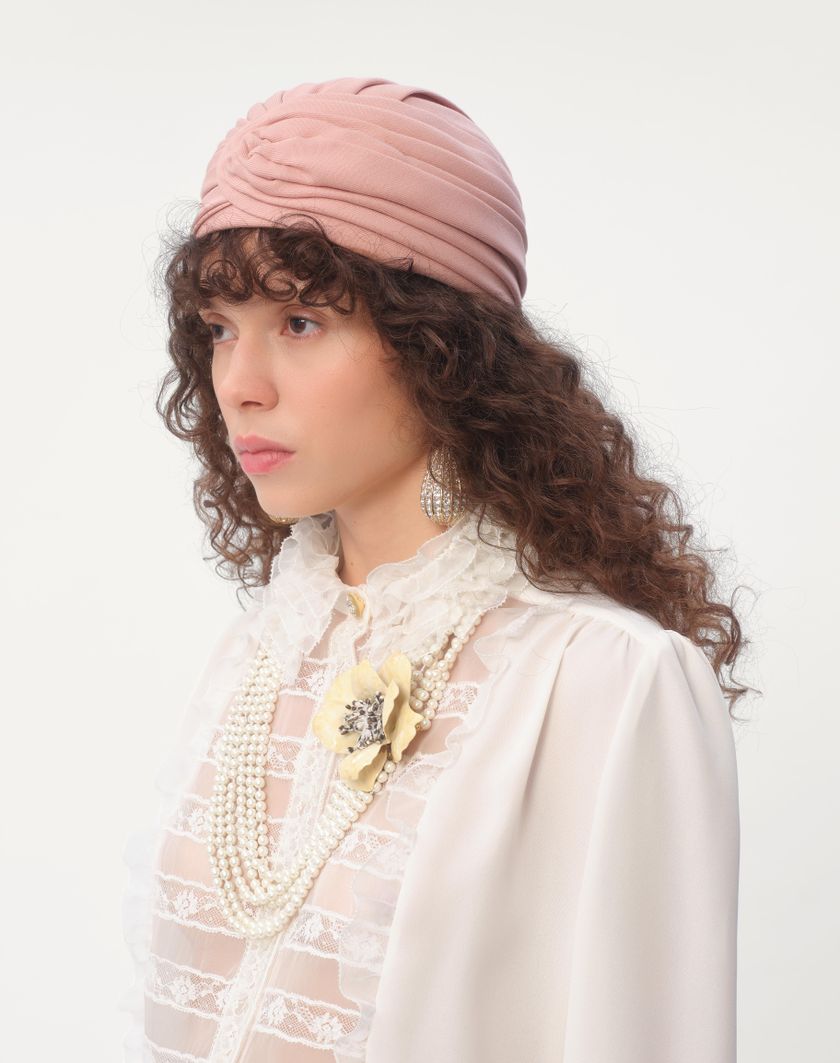 Valentino Handbags Turbante Rigido In Lana per Donna in Oro/rosa | Valentino IT I Più Venduti