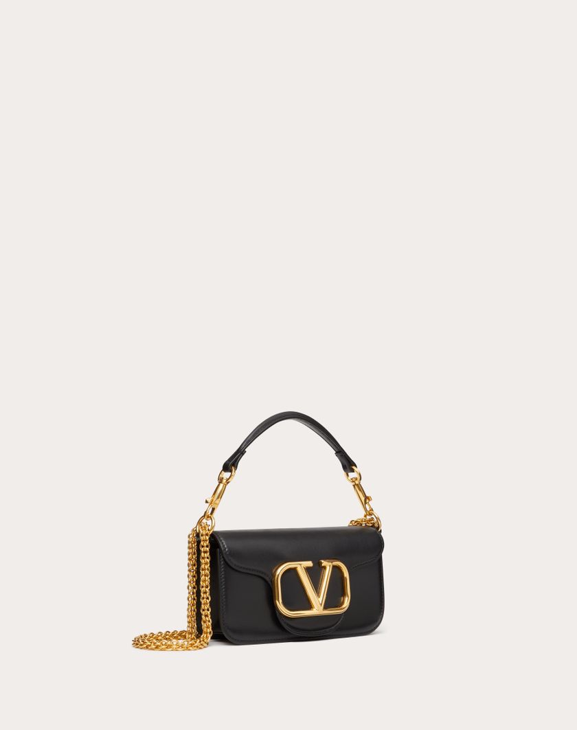 Valentino Handbags Borsa Piccola A Spalla Valentino Garavani Locò In Vitello per Donna in Nero | Valentino IT Moda