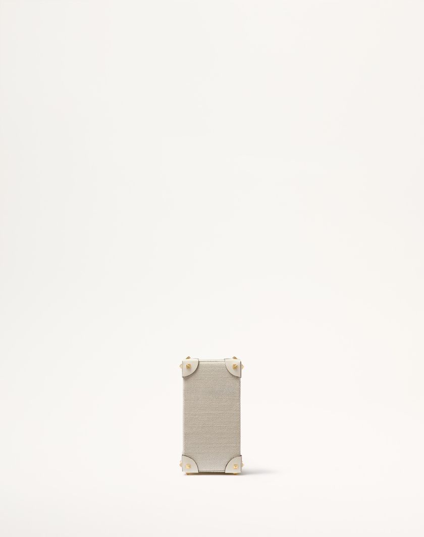 Valentino Handbags Astuccio Per Profumo 100 Ml Valentino Garavani In Canvas Pelle Di Vitello E Borchie In Metallo per Donna in Naturale/avorio | Valentino IT Italy