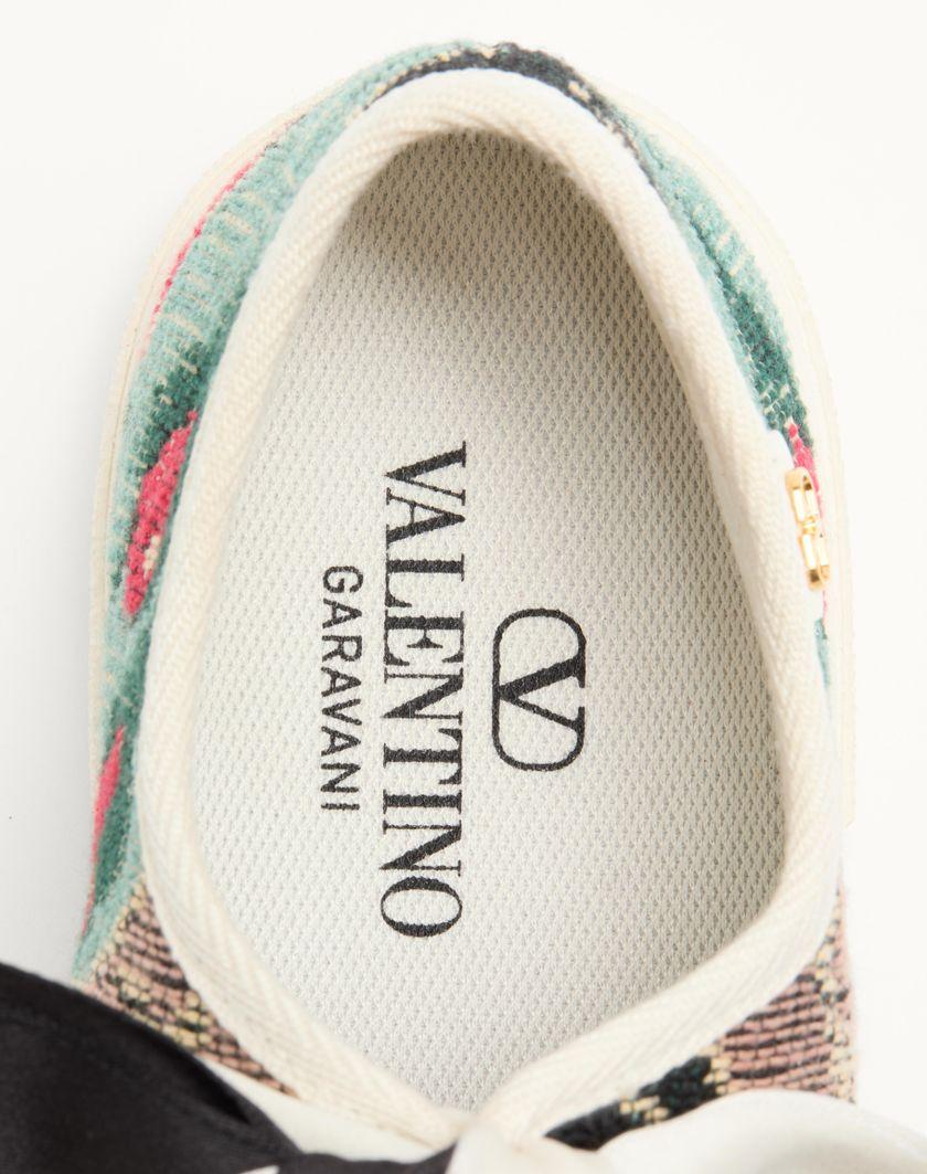Valentino Handbags Sneaker Ballerina Bay By Bay In Tessuto Jacquard Con Ricamo Floreale per Donna in Multicolor | Valentino IT 2025