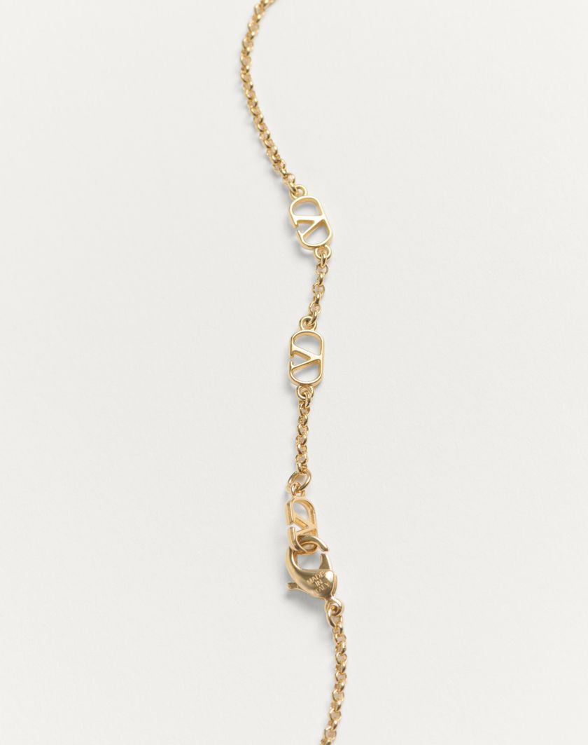 Valentino Handbags Collana Ovalette In Metallo per Donna in Oro | Valentino IT In Linea