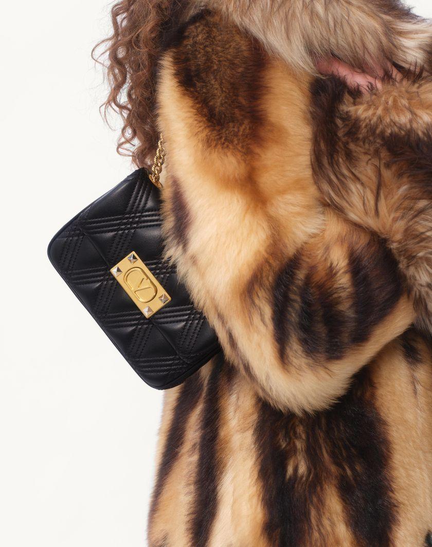 Valentino Handbags Borsa A Spalla Piccola Valentino Garavani Quiltie 67 In Nappa Trapuntata per Donna in Nero | Valentino IT Nuovo