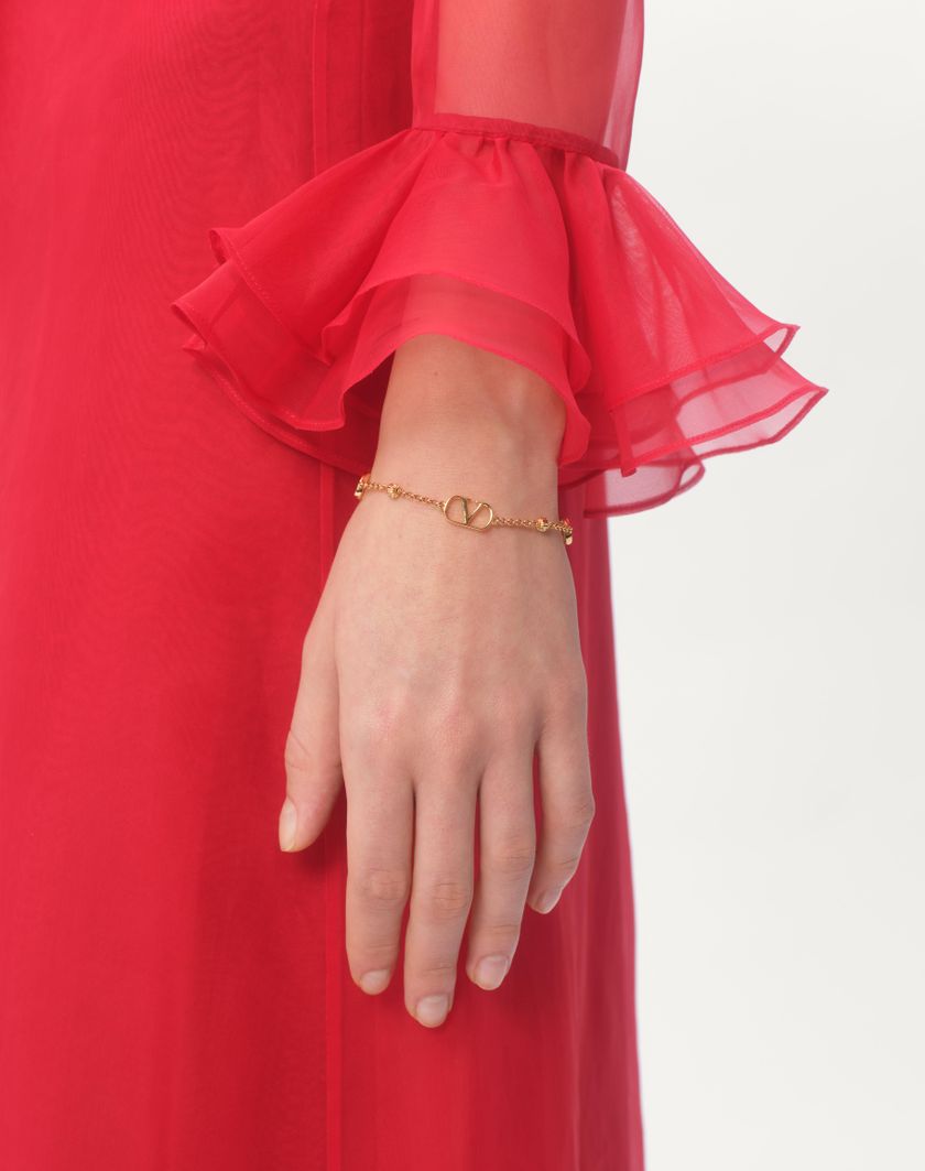 Valentino Handbags Bracciale Vlogo Signature In Metallo per Donna in Oro | Valentino IT Negozi Online