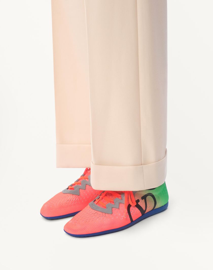 Valentino Handbags Sneaker Chromathon In Tessuto Tecnico per Uomo in Lime/orange Fluo/nero/grigio | Valentino IT In Linea