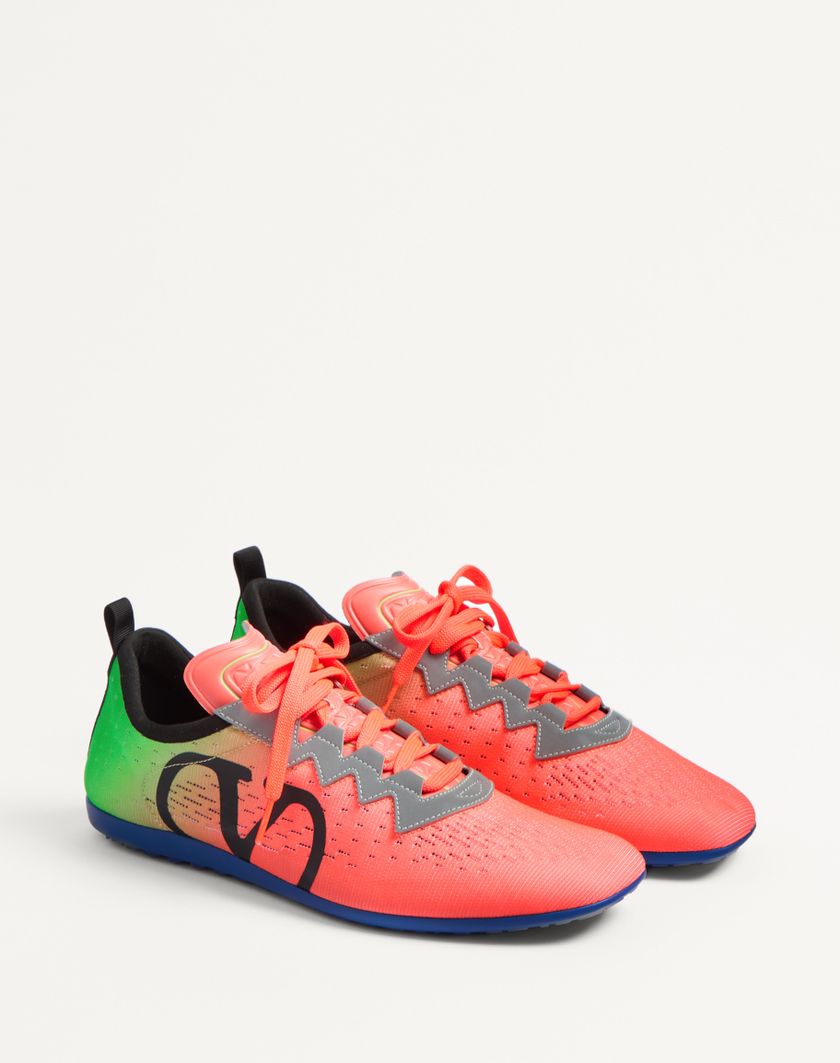 Valentino Handbags Sneaker Chromathon In Tessuto Tecnico per Uomo in Lime/orange Fluo/nero/grigio | Valentino IT In Linea