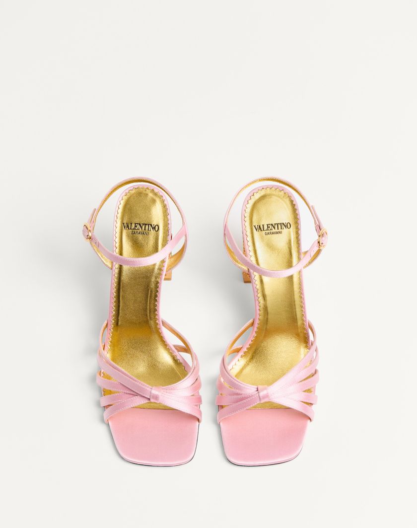 Valentino Handbags Sandalo Preshoes In Raso Con Cristalli 90mm per Donna in Multicolor | Valentino IT Vendita