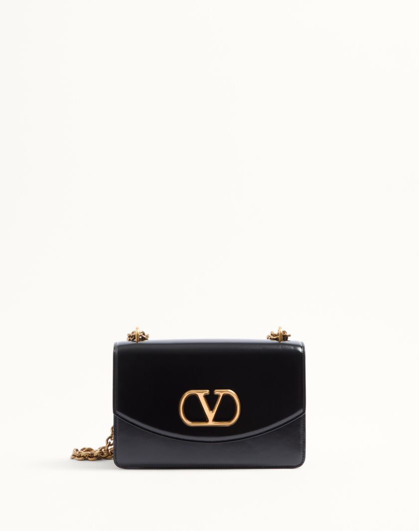 Valentino Handbags Borsa A Spalla Valentino Garavani Vain In Vitello Lucido per Donna in Avorio | Valentino IT