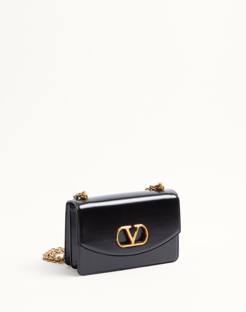 Valentino Handbags Borsa A Spalla Valentino Garavani Vain In Vitello Lucido per Donna in Avorio | Valentino IT Acquista Ora