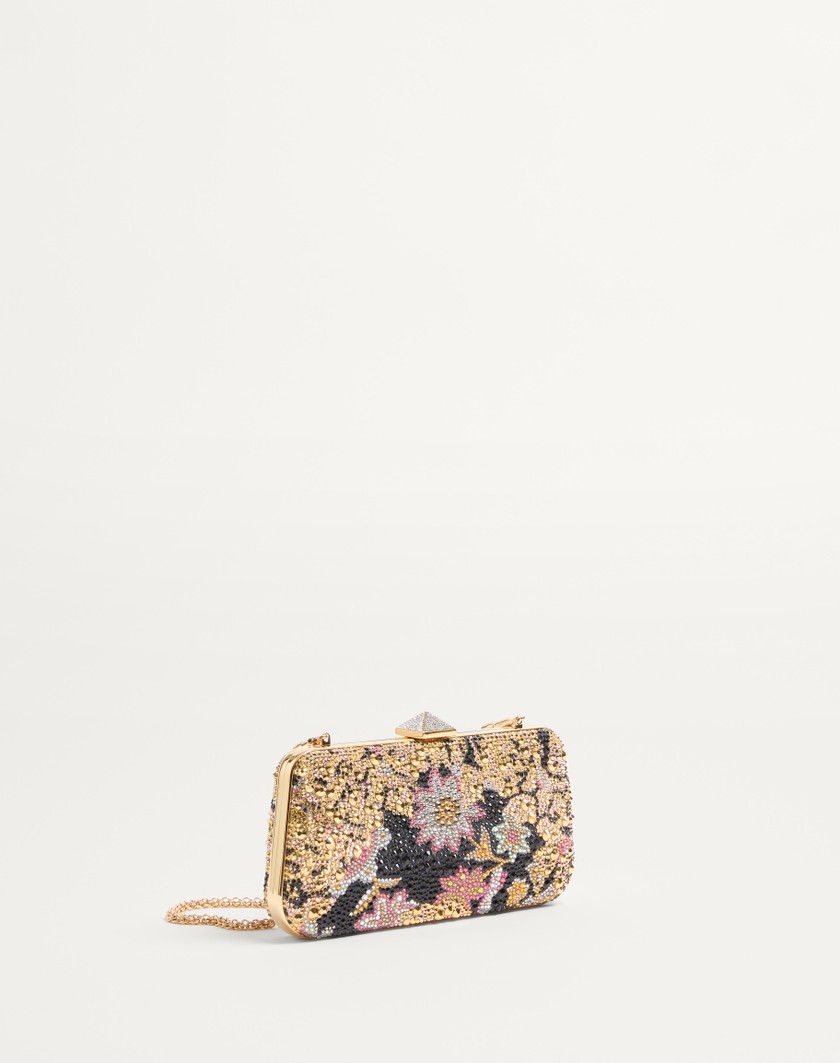 Valentino Handbags Minaudiere Carry Secrets Con Strass Motivo Apres L'hiver per Donna in Multicolor | Valentino IT