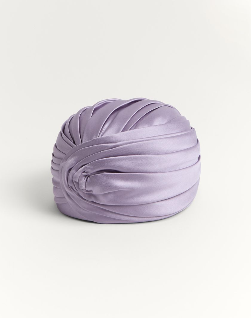 Valentino Handbags Turbante Rigido In Seta per Donna in Lilla | Valentino IT Hotsell