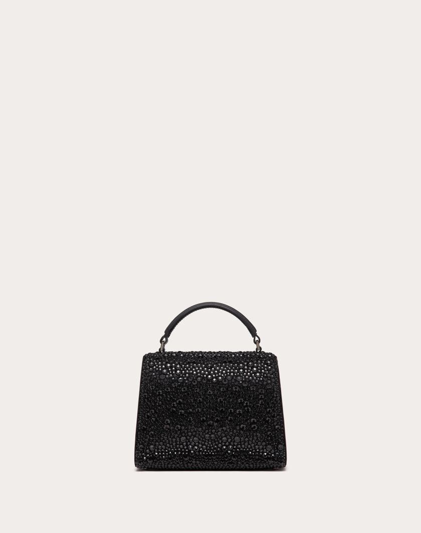 Valentino Handbags Borsa A Mano Mini Vsling Con Ricamo Sparkling per Donna in Jet | Valentino IT Negozio