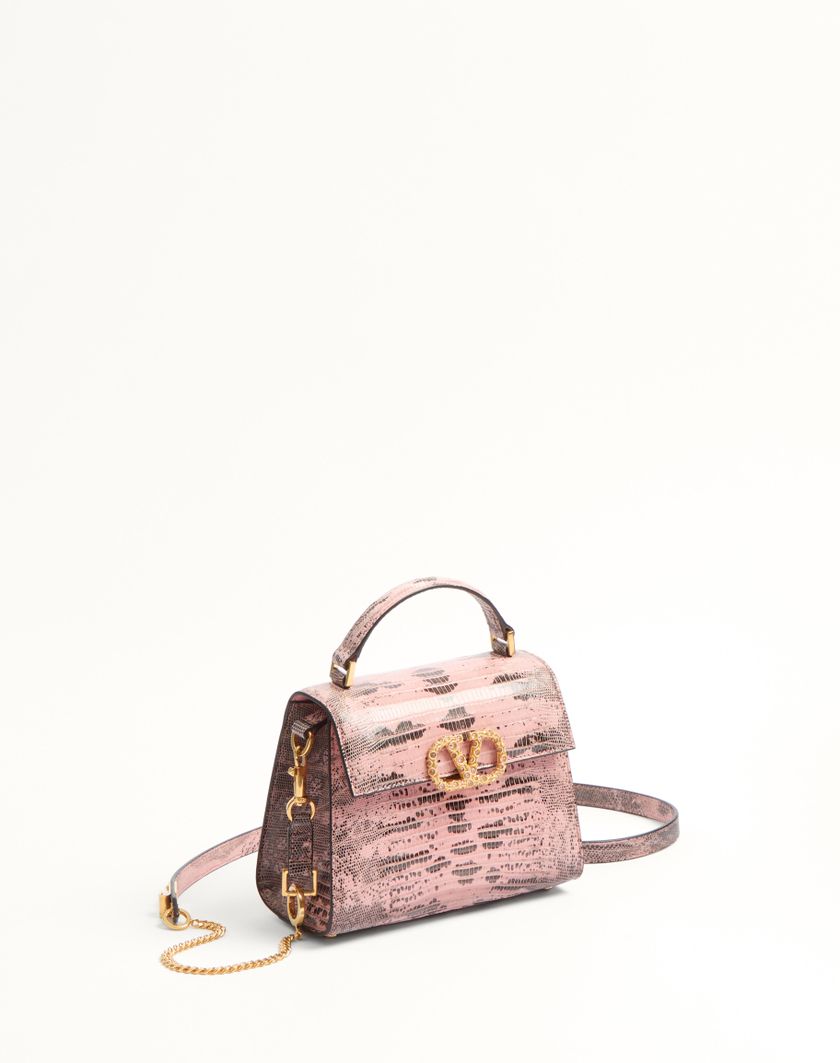 Valentino Handbags Borsa A Mano Mini Valentino Garavani Vsling In Tejus Con Logo Gioiello per Donna in Rosa | Valentino IT Nuova