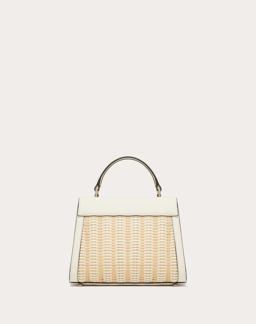 Valentino Handbags Borsa A Mano Piccola Vsling In Midollino per Donna in Naturale/avorio | Valentino IT Nuovo